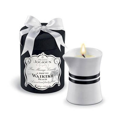Масажна свічка Petits Joujoux — Waikiki Beach — Coconut and Pineapple (190 г) розкішне паковання