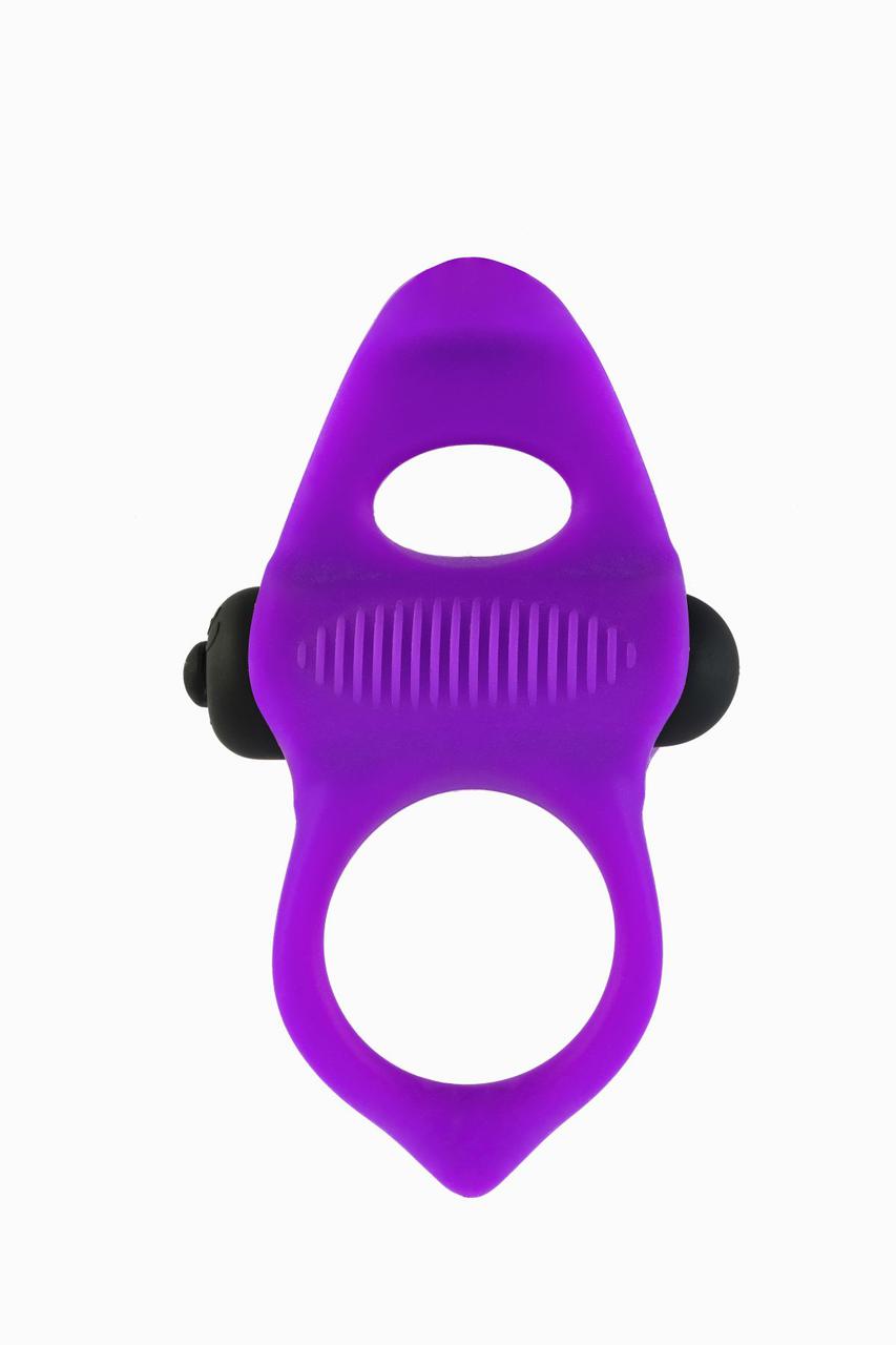 Ерекційне віброкольцо Adrien Lastic Lingus MAX Violet з язичком для стимуляції клітора