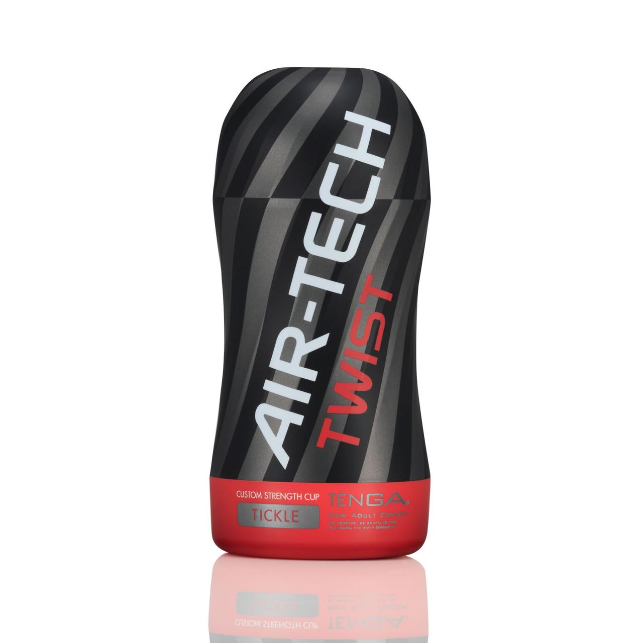Мастурбатор Tenga Air-Tech TWIST Tickle Red зі змінною тугостю обхвату, ефект глибокого мигета