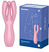 Кліторальний вібратор Original Satisfyer Threesome 3 Pink з трьома пальчиками, фото 6