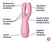 Кліторальний вібратор Original Satisfyer Threesome 3 Pink з трьома пальчиками, фото 7