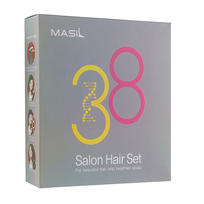 Уцінка! Набір засобів для волосся (шампунь + маска) MASIL 38 Seconds Salon Hair, фото 1