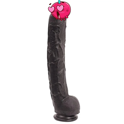 Фалоїмітатор Doc Johnson Dick Rambone Cock Black, діаметр 6 см, довжина 42 см, ПВХ