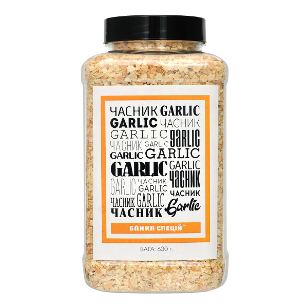 Часник подрібнений, 630 г, 1 шт, фото 1