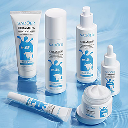 Набор уходовой косметики Sadoer Milk Ceramide, 6в1.
