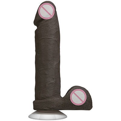 Фалоїмітатор Doc Johnson The Realistic Cock 8 inch Black — ULTRASKYN, Vack-U-Lock, діаметр 5,1 см
