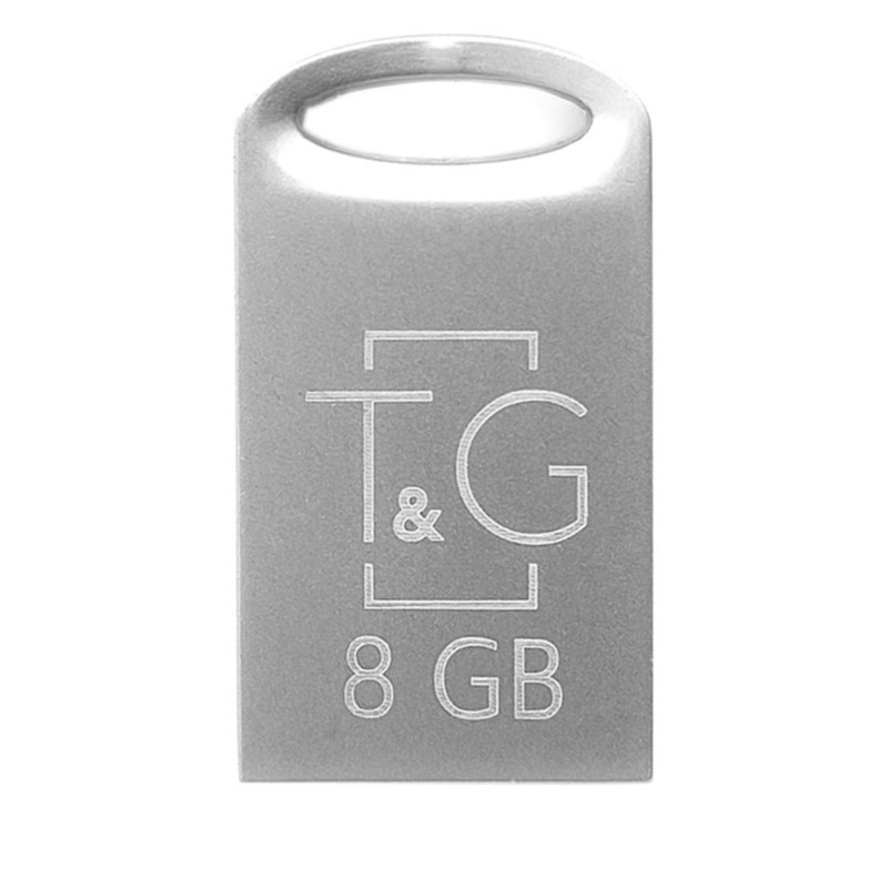 Флеш-накопичувач USB 8GB T&G 105 Metal Series Silver (TG105-8G), фото 1
