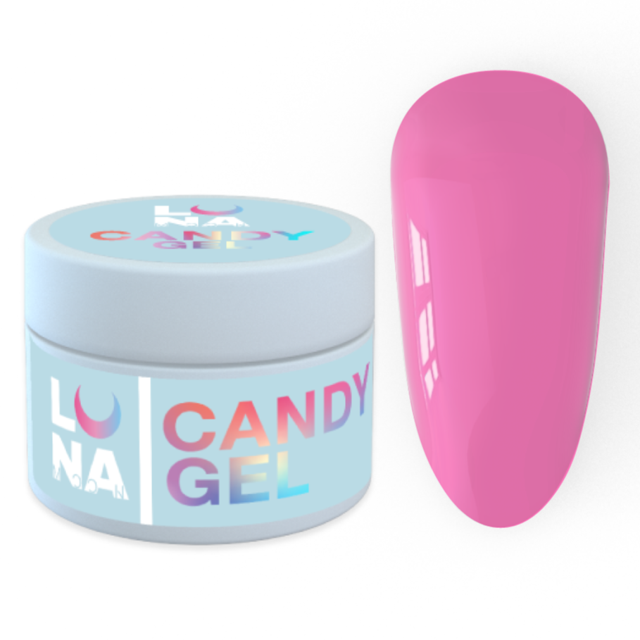 Гель для нарощування Luna Candy Gel No5, 15 мл (рожевий)