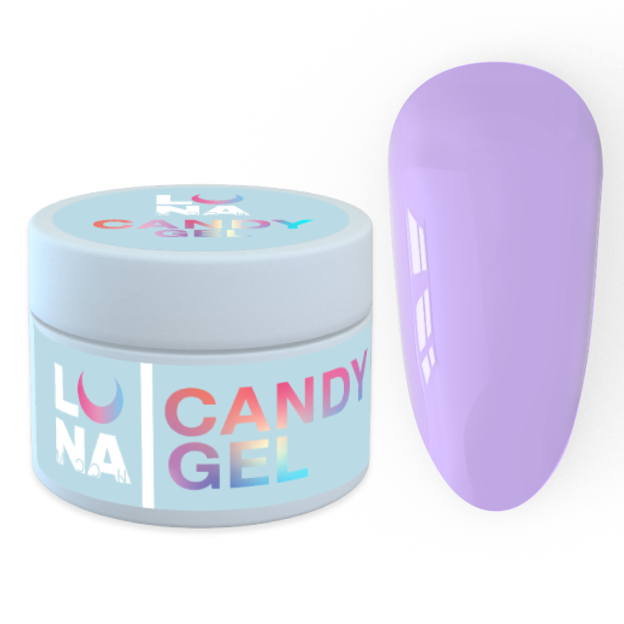 Гель для нарощування Luna Candy Gel No21, 15 мл (бузковий)