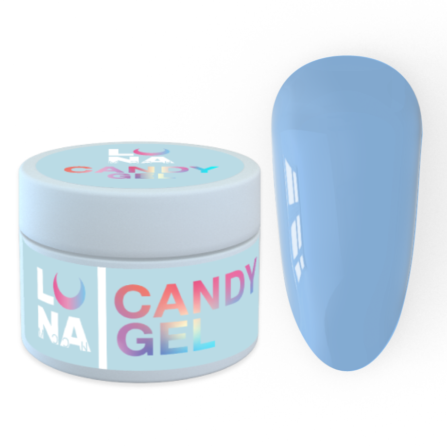 Гель для нарощування Luna Candy Gel No22, 15 мл (синій)
