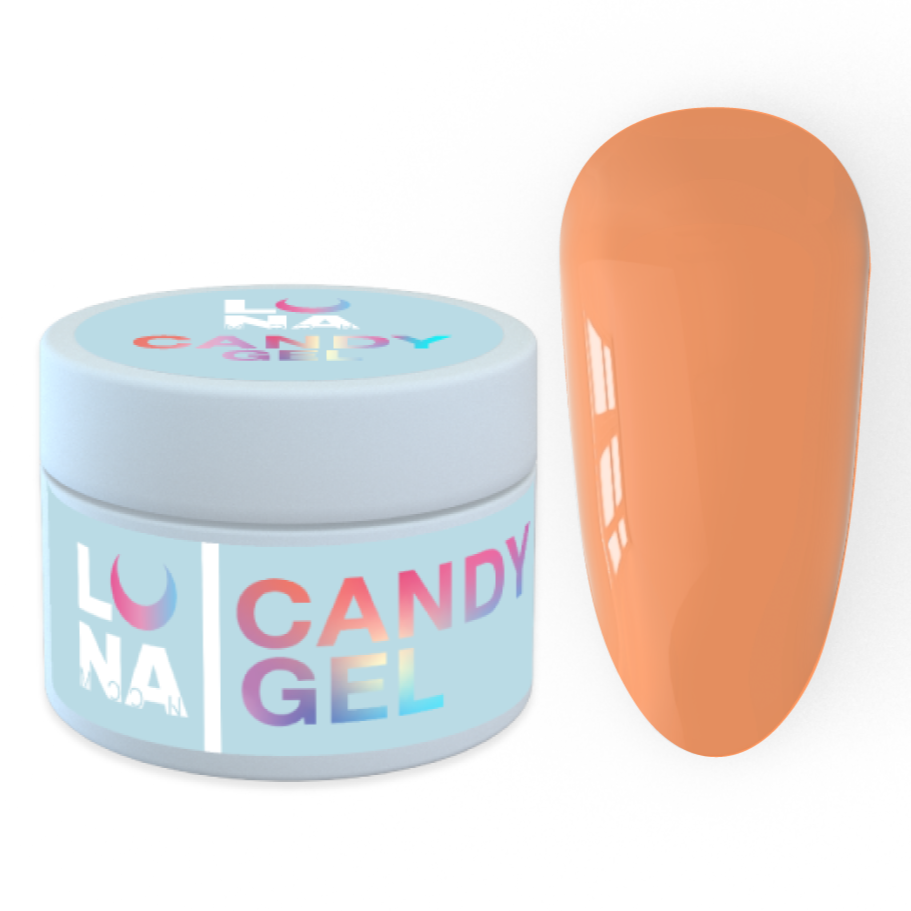 Гель для нарощування Luna Candy Gel No24, 15 мл (жовтогарячий)