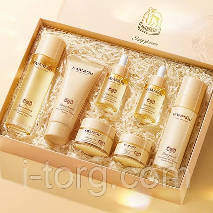 Подарунковий набір із овечою плацентою Fayankou (7в1)., фото 1