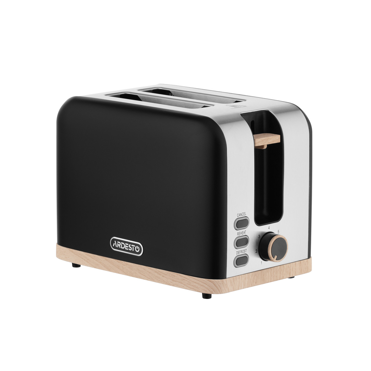 Тостер ARDESTO T-F420BWD, 800Вт, метал, 2 слоти, чорний, фото 1