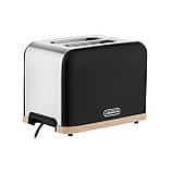 Тостер ARDESTO T-F420BWD, 800Вт, метал, 2 слоти, чорний, фото 3