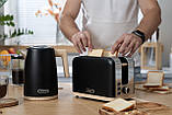 Тостер ARDESTO T-F420BWD, 800Вт, метал, 2 слоти, чорний, фото 8