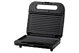 Сендвічмейкер ARDESTO 700Вт, 1 пластина-гриль, корпус-пластик, чорний, фото 2