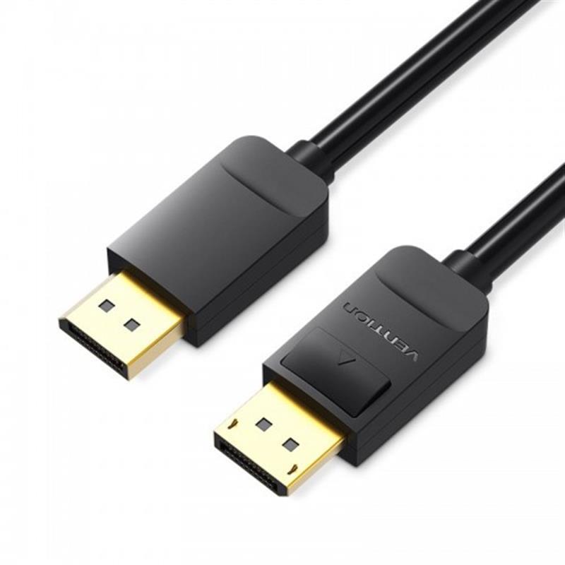 Кабель Vention DisplayPort - DisplayPort (M/M), 1 м, чорний (HACBF), фото 1