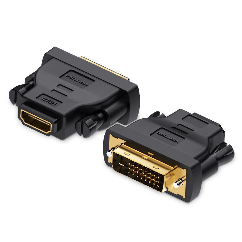 Адаптер Vention HDMI — DVI V 1.4 (F/M), Black (ECDB0), фото 1