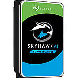 Накопитель HDD SATA 12.0TB Seagate SkyHawk AI Surveillance 7200rpm 256MB (ST12000VE001), фото 3