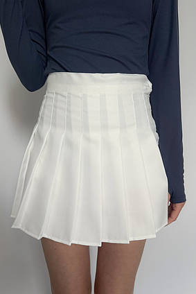 Плісирована мініспідниця Плісе Apmi білий