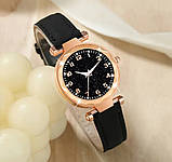 Жіночий кварцовий наручний годинник Geneva Black Watch, фото 4