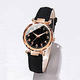 Жіночий кварцовий наручний годинник Geneva Black Watch, фото 5