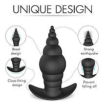 Анальна пробка з вібрацією Cupid RCT, фото 4