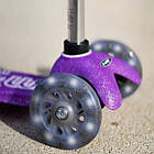 Самокат Micro Mini Deluxe Fairy Glitter LED пурпуровий MMD207, фото 9