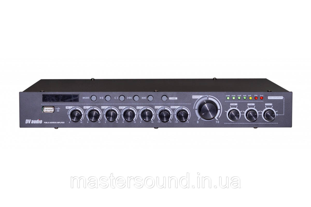 Трансляційний мікшер-підсилювач DV audio DMA-240.3P, фото 1