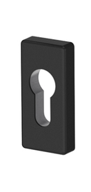 Накладка на циліндр прямокутна для ручки ДУБЛІН MEDOS колір чорний RAL 9005