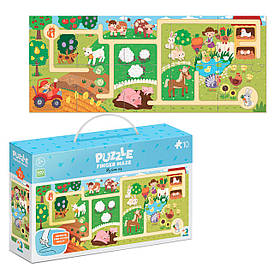 Пазл-лабіринт "Моя мандрівка фермою" 300586 "DoDo", 10 елементів, в коробці
