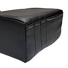 Подушка з екошкіри для нарощування та ламінування вій, косметологів, розмір 50*20*10 см колір чорний, фото 3