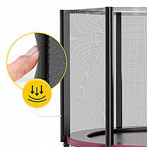 Батут із зовнішньою сіткою 4FIZJO Classic 8FT 252 см Black/Pink (P-5907739314536), фото 4
