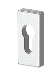 Накладка на циліндр прямокутна для ручки ДУБЛІН MEDOS колір білий RAL 9016