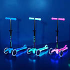 Самокат Micro Mini Deluxe Glow LED льодовик аква MMD218, фото 7