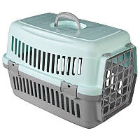 Переноска для котів і собак вагою до 10 кг CNR-102 48,5*32,5 *32,5 см сіро-м'ятний AnimAll