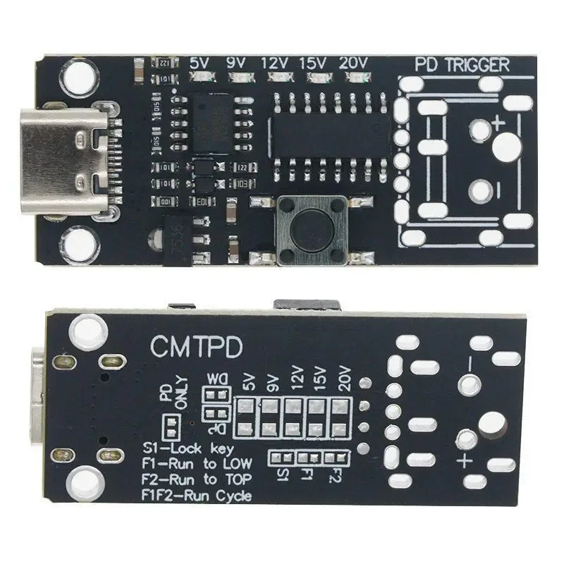 Модуль швидкого заряджання, тригер PD, Type-C, 5/9/12/20В, 100 Вт, 5 А, PD3.0, PD2.0, QC, FCP, AFC, фото 1