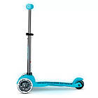 Самокат Micro Mini Deluxe Glow LED льодовик аква MMD218, фото 3