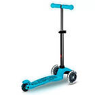 Самокат Micro Mini Deluxe Glow LED льодовик аква MMD218, фото 2