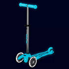 Самокат Micro Mini Deluxe Glow LED льодовик аква MMD218, фото 4