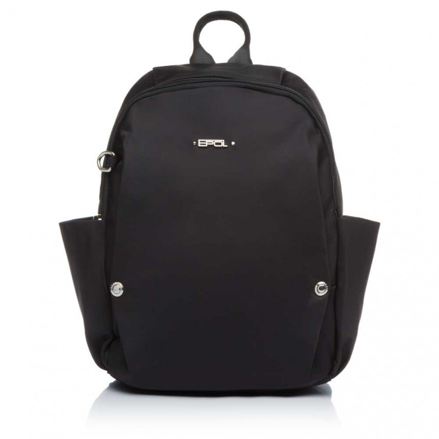 Жіночий рюкзачок поліестер чорний Арт.6038-01 black Epol (54), фото 1