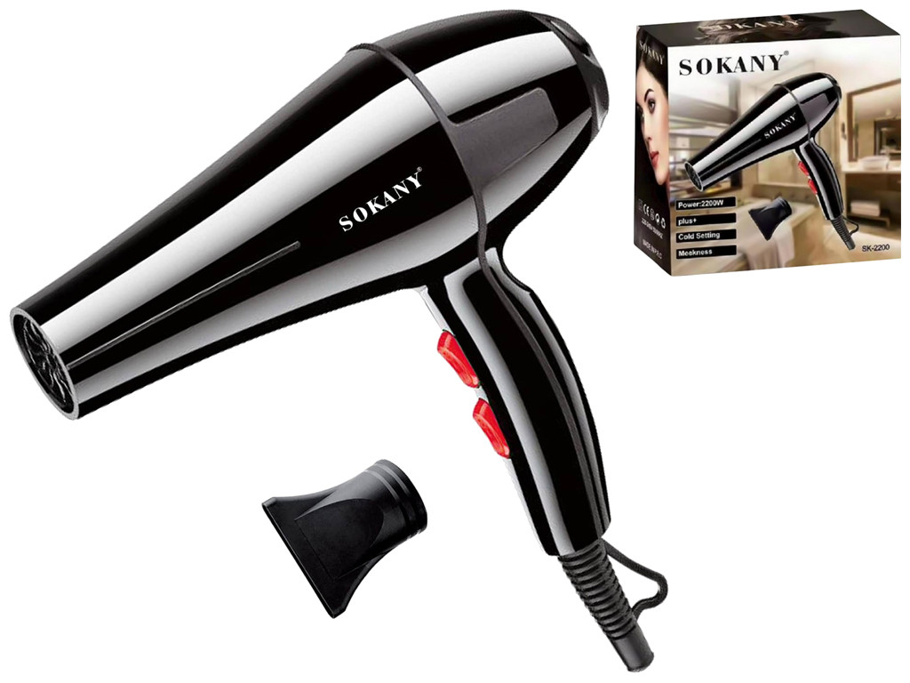 Професійний фен для укладання волосся 2200 Вт Sokany SK-2200 Fm
