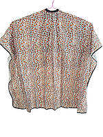 Пеньюар накидка для стрижки, фарбування волосся Proline принт Леопард CP56539 (застібка липучка)