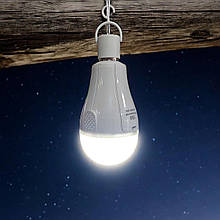 Лампа акумуляторна підвісна 15W 2х18650х3.7V з цоколем Е27 до 3-х годин автономної роботи