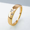 Кільце "Золота Доріжка" з кубічним цирконієм; р.16,5; медичне золото Xuping 18К, фото 3