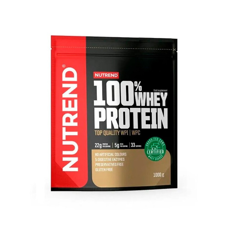 Протеїн Nutrend 100 % Whey Protein 1000 g Banana-Strawberry