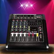 4-канальний активний аудіо-мікшер підсилювач звуку з Bluetooth Mixer BT 5300D, фото 2