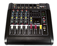 4-канальний активний аудіо-мікшер підсилювач звуку з Bluetooth Mixer BT 5300D, фото 4