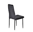 Стілець із м'яким сидінням на металевих ніжках WINDY оксамит колір чорний- UC- 904, колір ніжок на вибір, фото 6