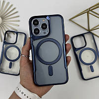 Чохол з MagSafe для Айфон 13 Про. Case for iPhone 13 Pro Esthetic Синий